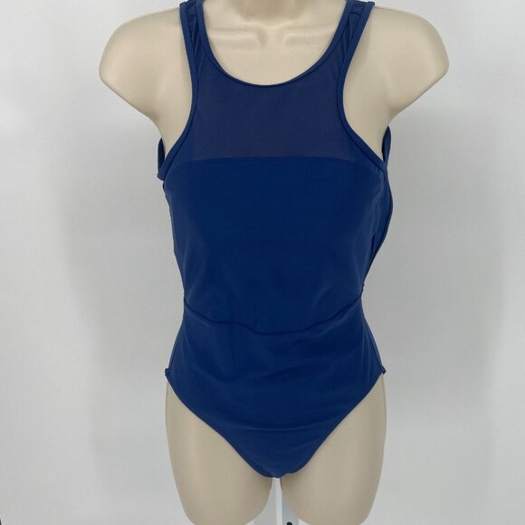 Summersalt Womens Swimsuit Mesh Freestyle Blue Size 4 One Piece Beach Vacation - Picture 3 of 12